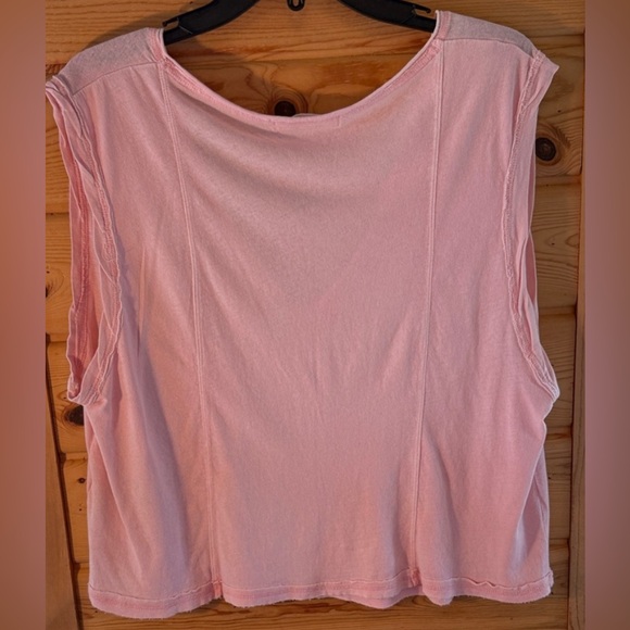 We the Free Sleeveless Women's Pink Cotton Top Medium - Picture 5 of 5